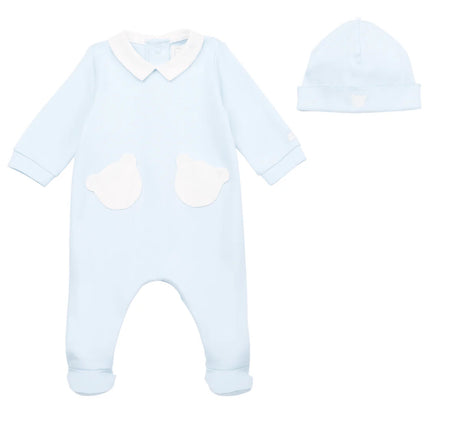 Bear Pockets Footie w/ Hat image 0
