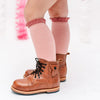 Lace Top Knee Highs 0-6mos image 1