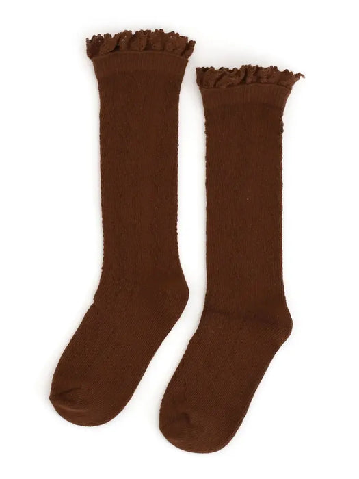 Fancy Lace Top Knee Highs 0-6mos image 5