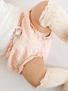 Fancy Lace Top Knee Highs 0-6mos image 2