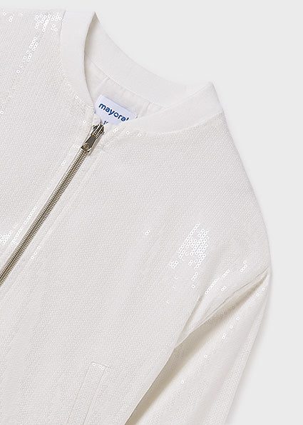 White Sequin Jacket image 1