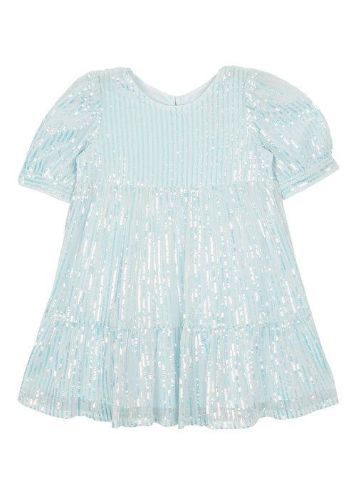 Shimmer & Sparkle Teal Sequin Dress image 1