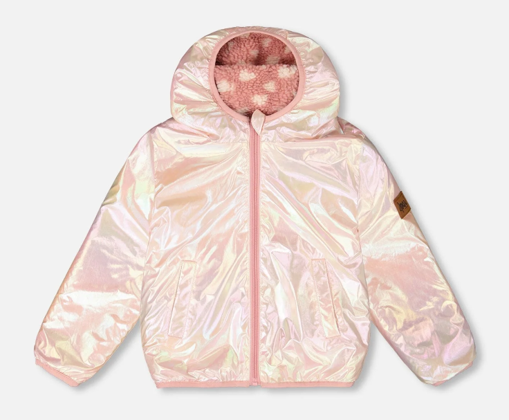 Reversible Hearts & Shimmer Pink Jacket