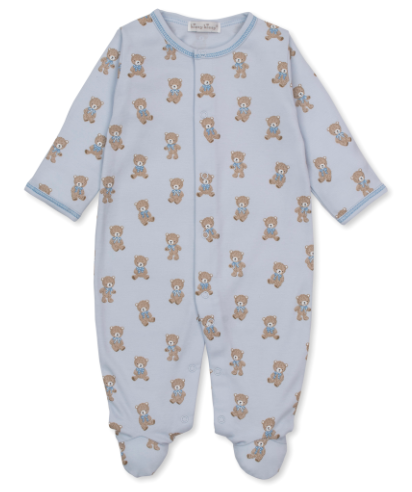 Kissy Kissy Blue Bear Footie