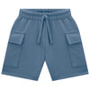 Blue 2-Piece Set – Striped Tee & Cargo Shorts image 1