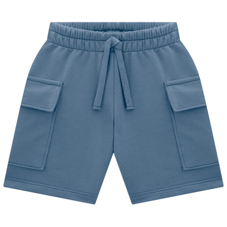 Blue 2-Piece Set – Striped Tee & Cargo Shorts image 1