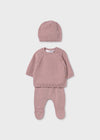 Pink Knit 2pc Set w/ Hat image 0