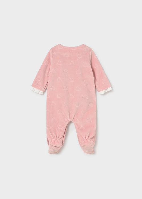 Mayoral Pink Cloud Footie, Baby Rose