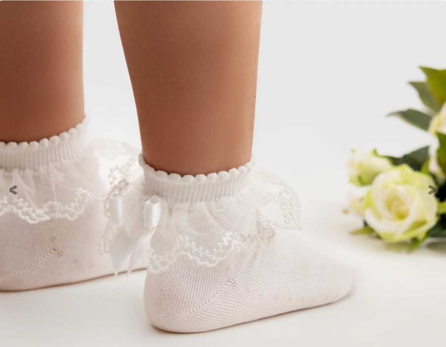 Lace Socks with Bow image 1
