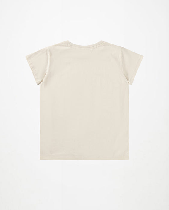 Molo Sequin Heart Tee, Beige