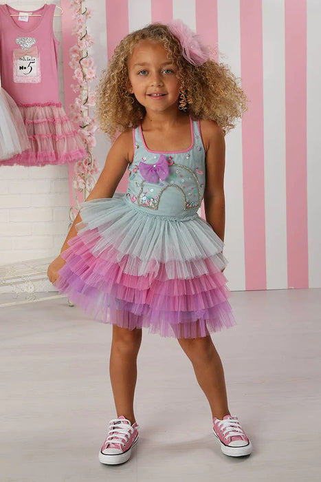 Rainbow Tulle Dress image 0