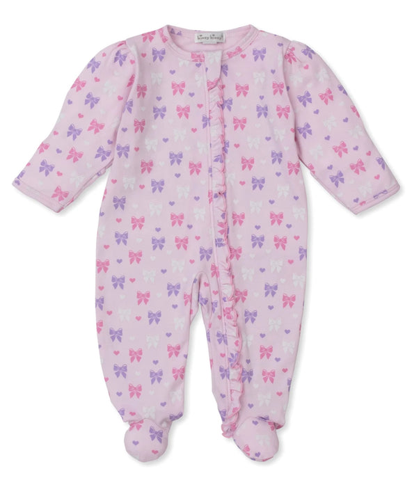 Pretty in Bows Ruffle Footie