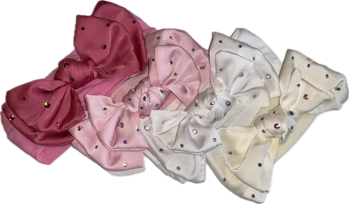 Rhinestone Silk Bow Headband image 0