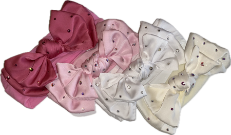 Rhinestone Silk Bow Headband image 0