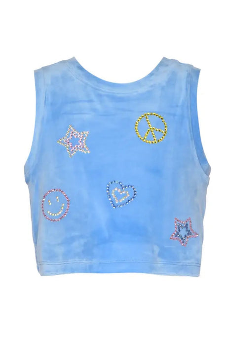 Peace & Love Velour Tank & Shorts Set