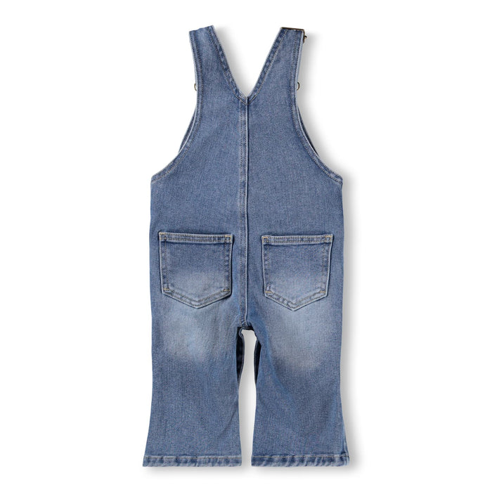 Infant Molo Smiley Knee Patch Denim Overalls