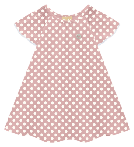 Pink Polka Dot Flowy Dress  image 0