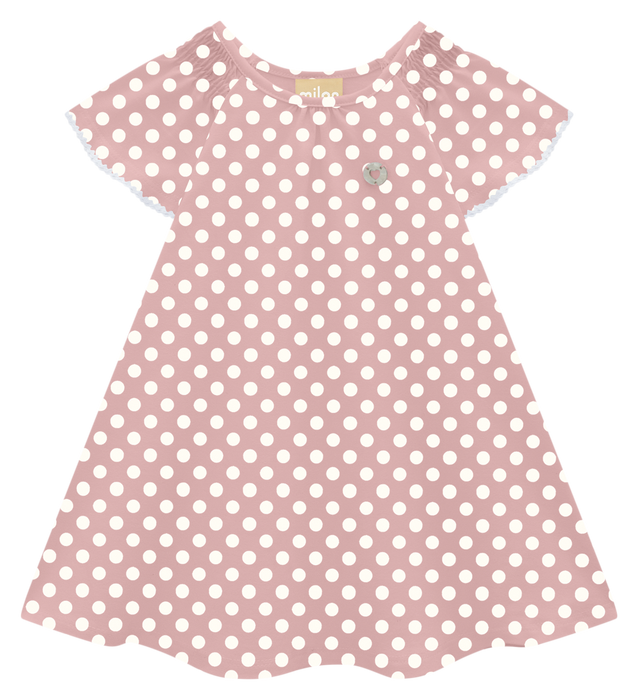 Pink Polka Dot Flowy Dress  image 0