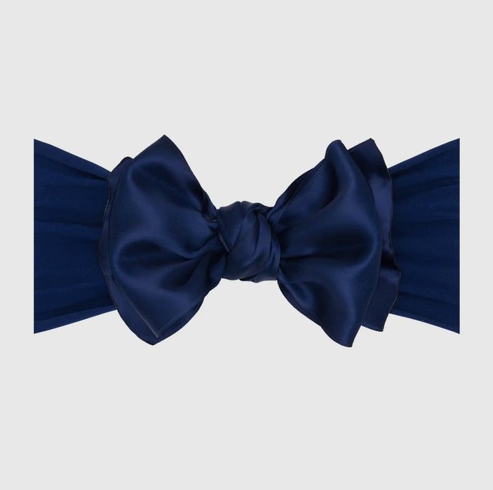 Baby Bling Satin FAB soft nylon headband with satin bow