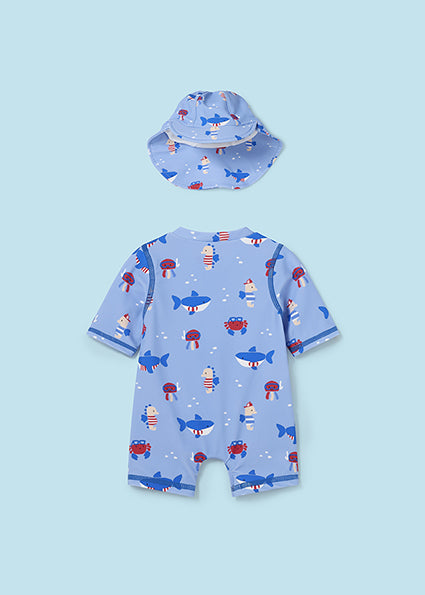 Under the Sea Swim Romper w/ Hat image 1