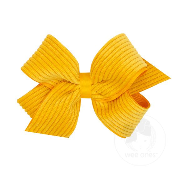 Corduroy Over Grosgrain Bow image 2