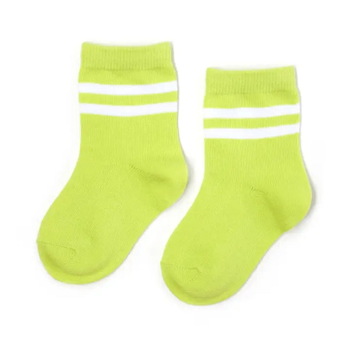 Neon Stripe Skater Girl Midi Sock image 0