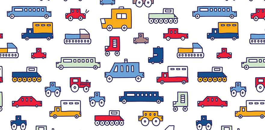 Vehicles Footie w/ Hat & Bib