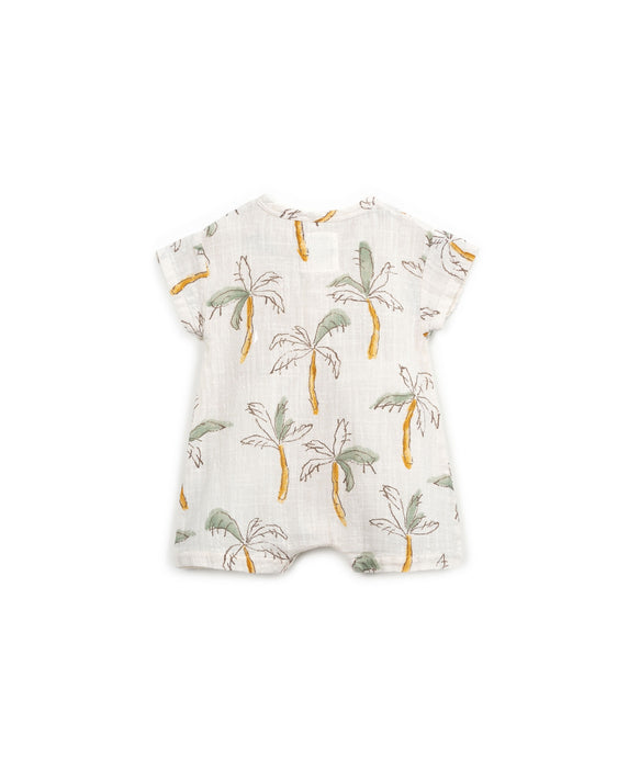 Tropical Palm Gauze Romper image 1
