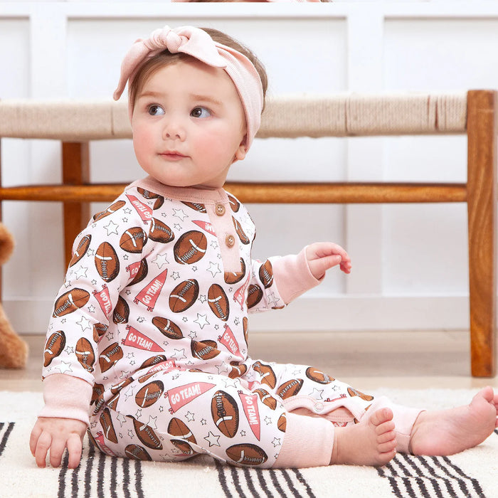 Go Team Pink Romper image 1