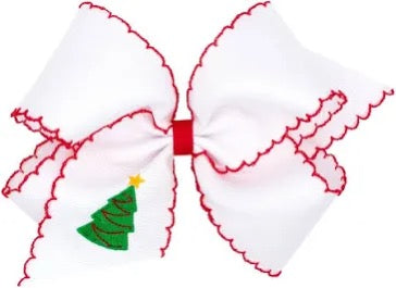 Embroidered Christmas Bow image 1