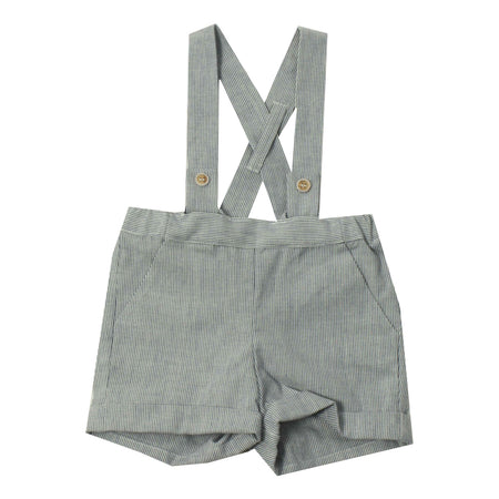 Polo Onesie w/ Suspender Shorts image 0