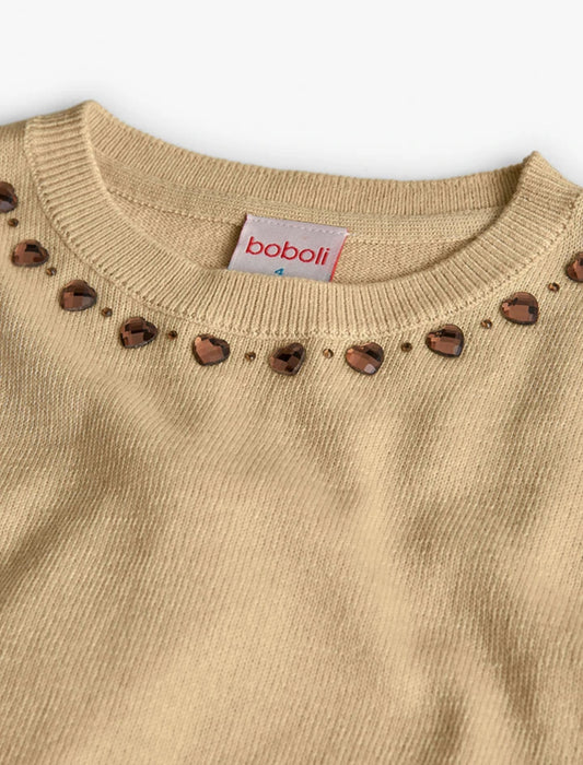 Golden Glow Sweater & Sequin Skirt Set