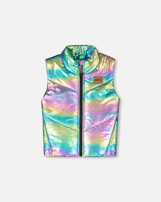 Iridescent Dream Puffer Vest