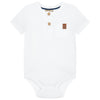 Classic Henley Bodysuit & Striped Shorts Set image 0