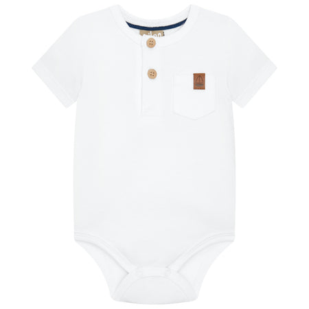 Classic Henley Bodysuit & Striped Shorts Set image 0