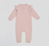 Embroidered Ruffle Knit Jumpsuit image 0