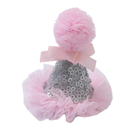 Pom Pom Sequin Hat Clip image 0