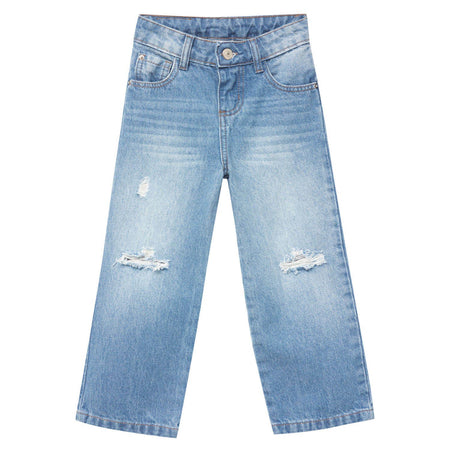 Distressed Wide Leg Jeans image 0