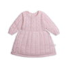 Light Pink Pointelle Knit Dress image 0