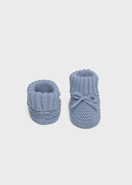 Sky Knit Baby Booties