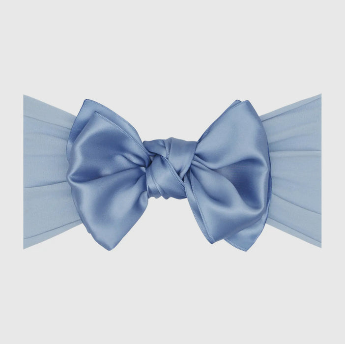 Baby Bling Satin FAB soft nylon headband with satin bow