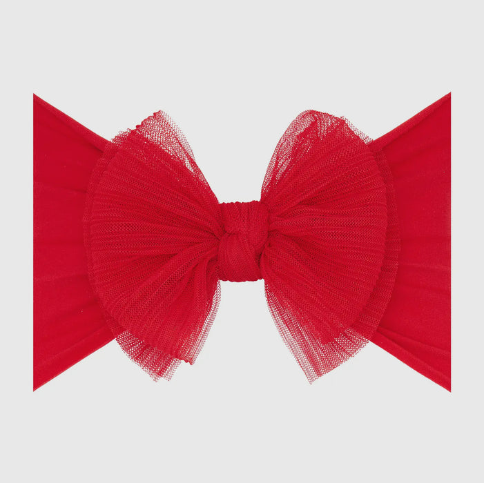Baby Bling Tulle FAB soft nylon headband with tulle bow