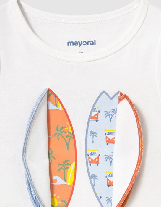 Shark Surfboard Tank and Denim Short