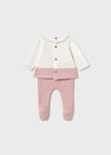 White & Pink 2pc Knit image 1