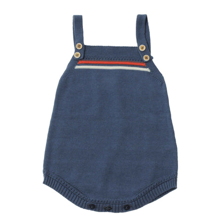 Navy Bubble w/ Collar Onesie & Cardigan image 0