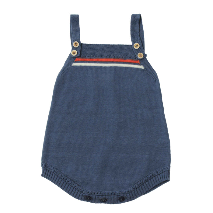 Navy Bubble w/ Collar Onesie & Cardigan image 0