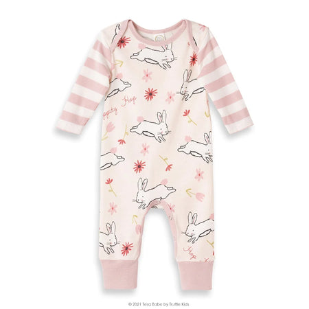 Pink Bunny Romper w/ Headband image 0