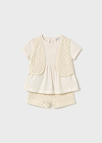 Girls’ Lace Overlay Two-Piece Set  image 0