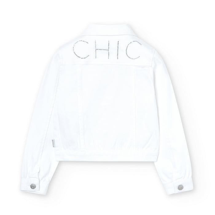 Chic White Denim Jacket image 1