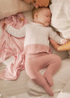 White & Pink 2pc Knit image 3